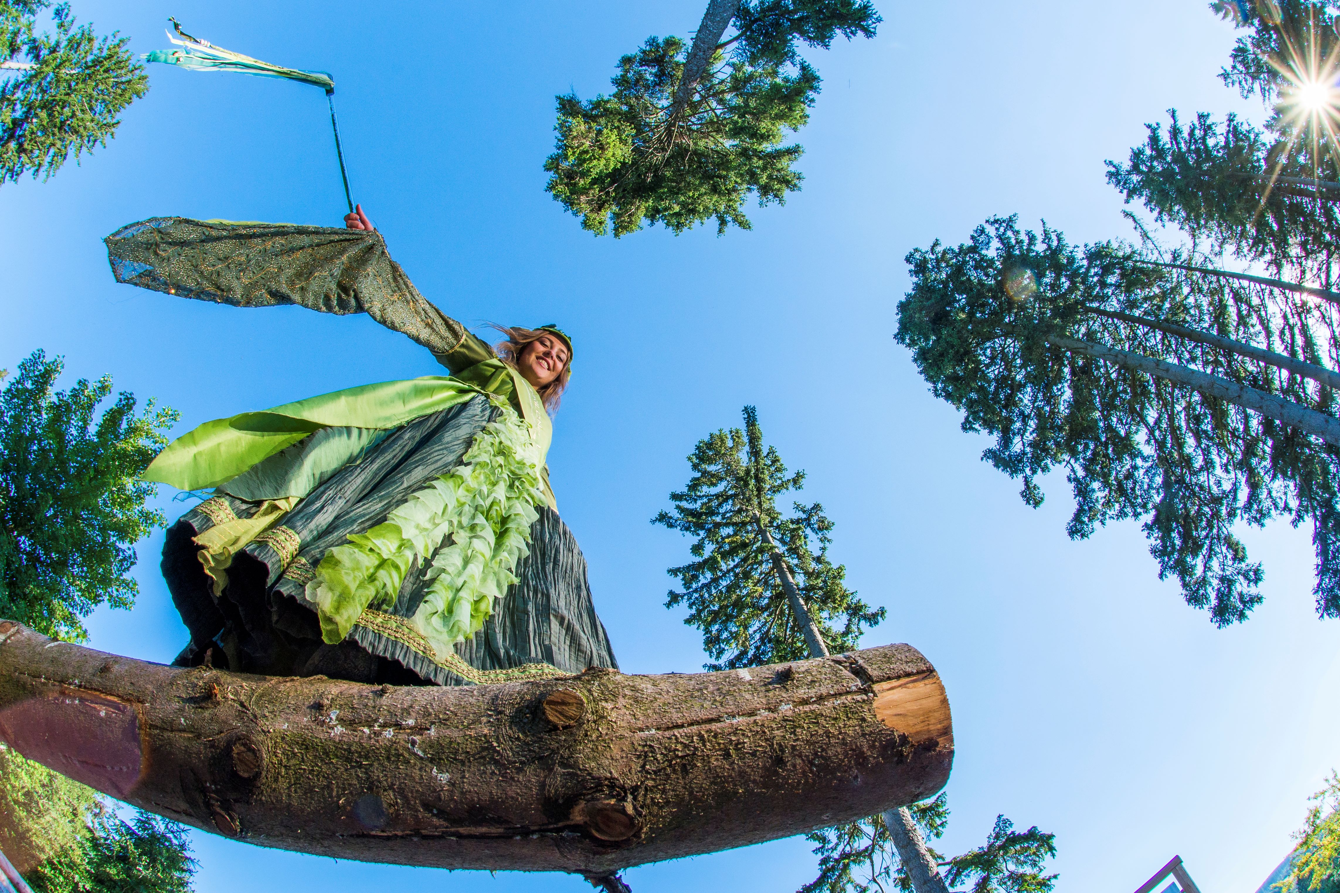 Briloner Waldfee in eienm grünen Kleid