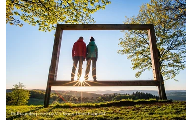 Landschaftsrahmen auf dem Kornberg am Rothaarsteig