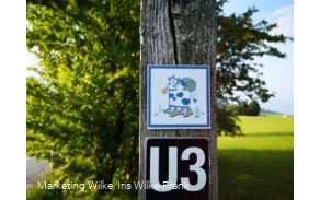 Markierung Milch-Erlebnispfad