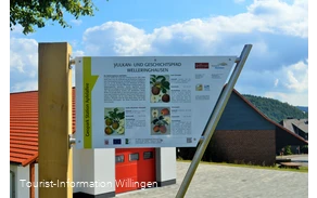 Vulkanpfad Welleringhausen Station Apfelallee