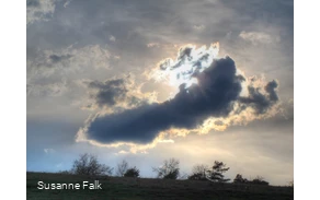 Gewitterwolke über dem Osterkopf