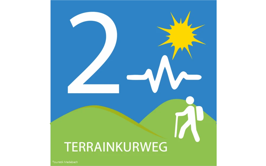 Wegzeichen Terrainkurweg 2 Medebach