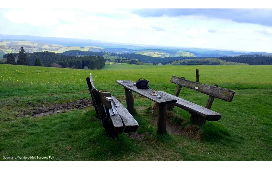 Krutenberg Aussicht mit Bank