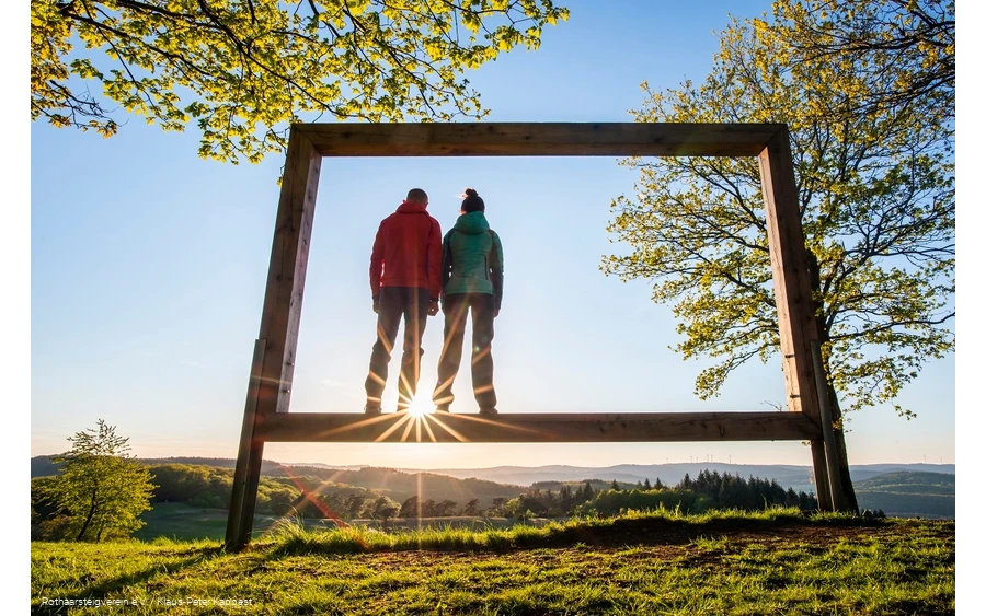 Landschaftsrahmen auf dem Kornberg am Rothaarsteig
