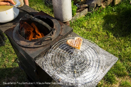 Ein hundert Jahre altes Waffeleisen