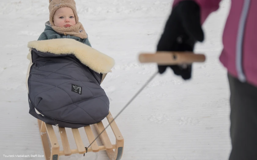 Winterwanderung mit der Familie in Medebach