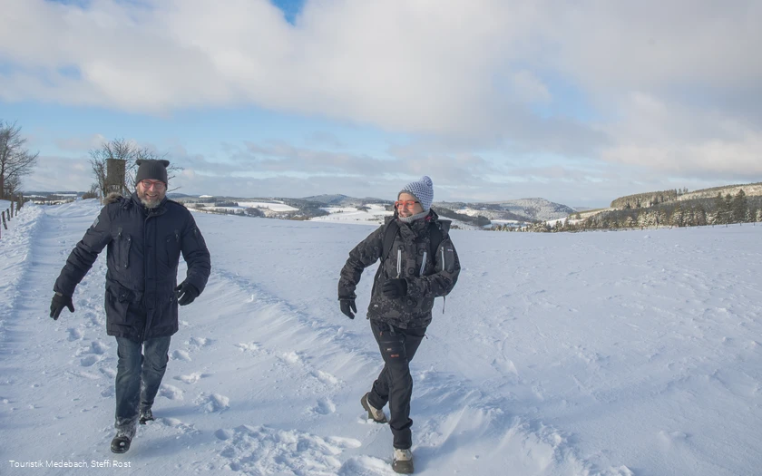 Winterwanderung in der Urlaubsregion Medebach