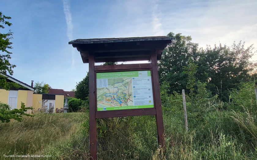 Übersichtstafel der Terrainkurwege Medebach
