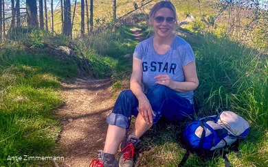 Antje Zimmermann unterwegs im Sauerland
