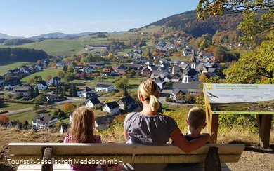 Ausblick vom Kreuzberg in Düdinghauen.