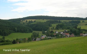 Blick auf Neerdar vom Wanderweg N3