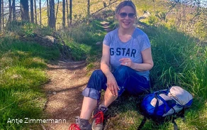 Antje Zimmermann unterwegs im Sauerland