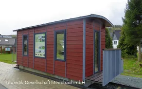 Kleinbahn Waggon am Kleinbahnwanderweg