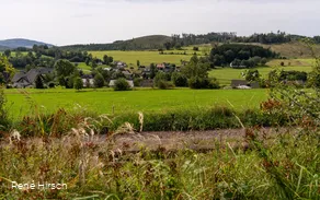 Blick auf die Ortsmitte von Rahrbach