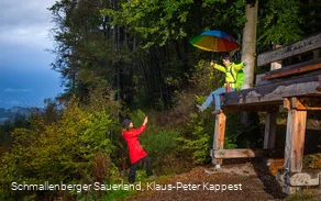 Von der Riesenbank am Kapellenweg Reiste geniesst man einen tollen Blick auf Reiste