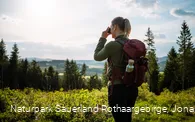 Fernblick hinter Schlossbergalm auf dem Sauerland-Höhenflug