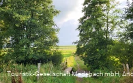 Eine kleine Brücke über den Gelängebach