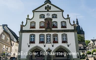 Historisches Rathaus Brilon als Start- und Zielpunkt des Rothaarsteig