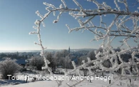 Blick auf Medebach im Winter