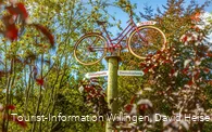 Wegweiser Fahrrad zur Diemelquelle