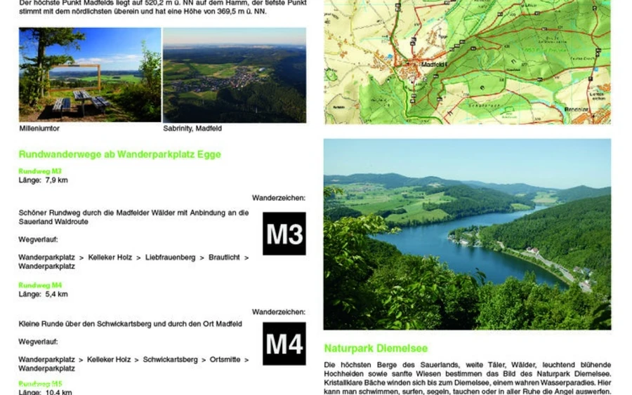 Infotafel Wanderparkplatz Madfeld