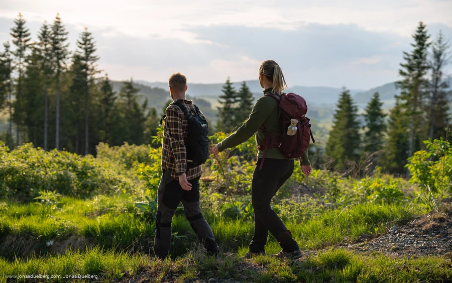 Wanderer in der Nähe von Küsterberg