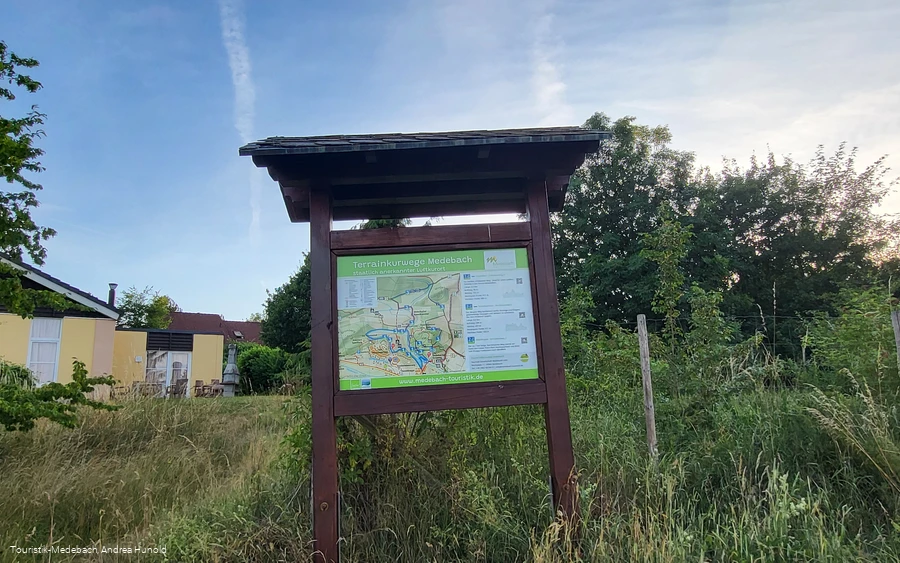 Übersichtstafel der Terrainkurwege Medebach