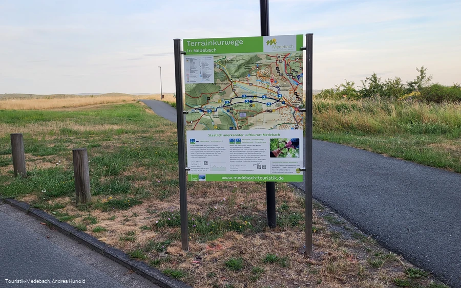 Übersichtstafel der Terrainkurwege Medebach