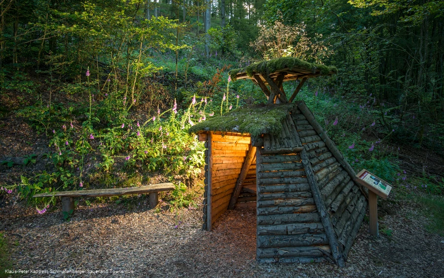 Station 2 "Köhlerei" am Waldarbeiter- und Försterpfad in Latrop