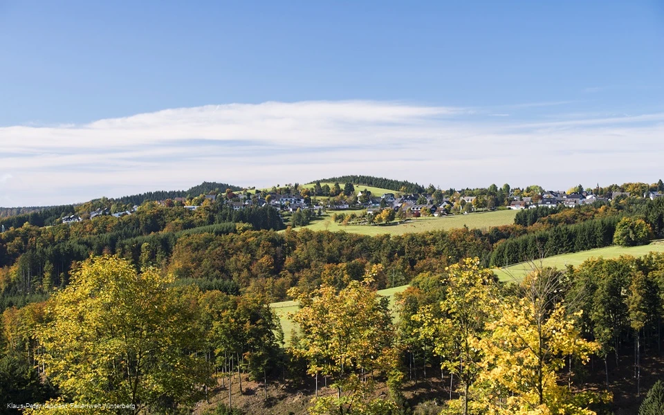 Blick auf Langewiese und die Höhe