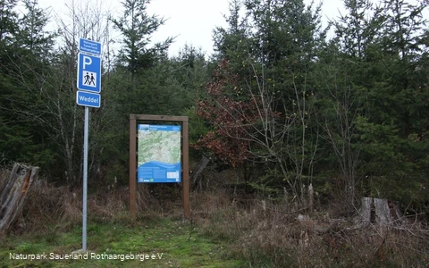 Der Wanderparkplatz Weddel