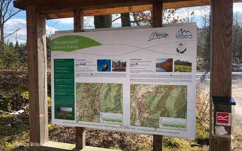 Wandertafel Rothaarsteig Feuereiche