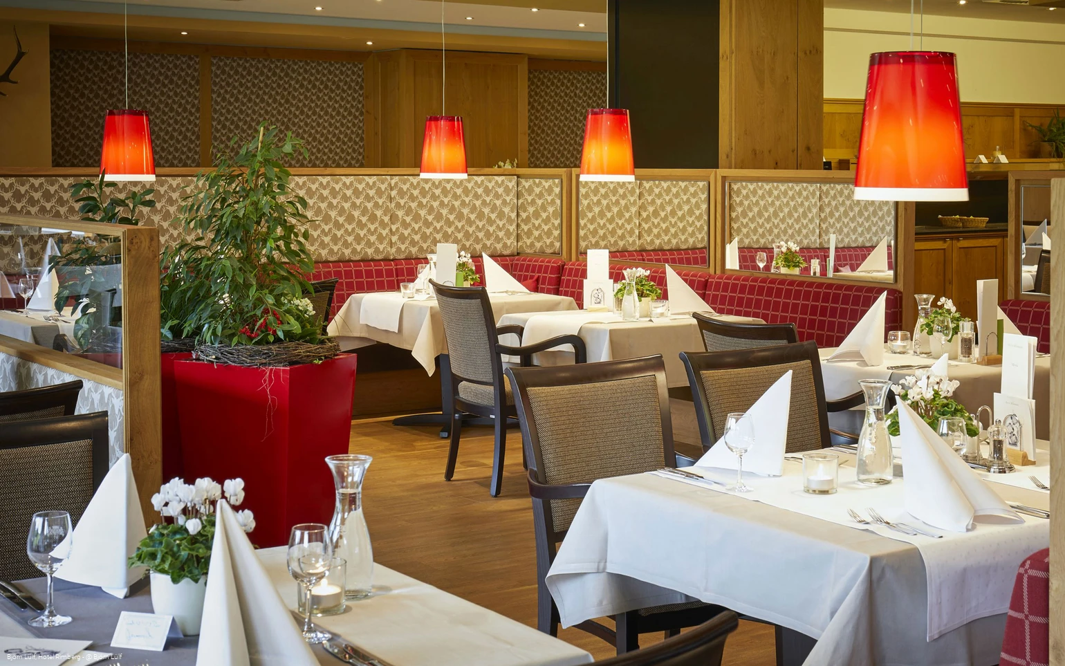 Hotel Rimberg - gemütliche Nische im Restaurant