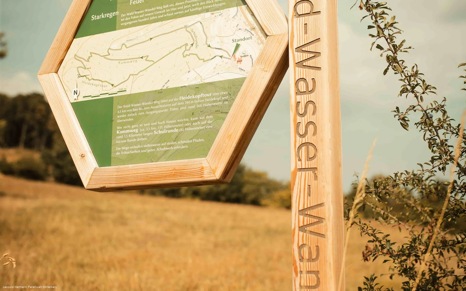 Wegweiser Wald-Wasser-Wandel-Weg