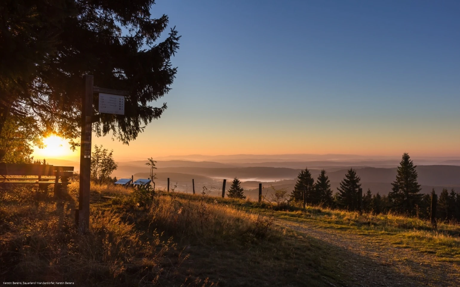 Sonnenaufgang am Aussichtspunkt Kalied