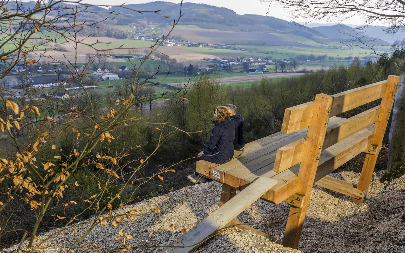 Riesenbank oberhalb von Reiste