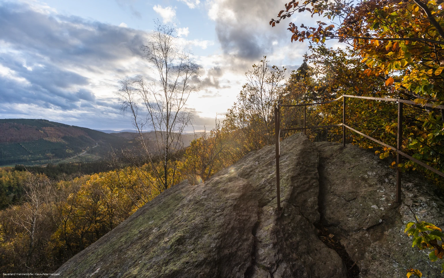 Blick vom Rinsleyfelsen