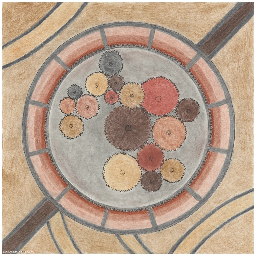 Mandala vom Sauerland-Seelenort Vorplatz Museum Eslohe