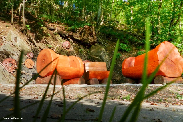 Skulptur: Erinnerung am Kleffweg Albaum