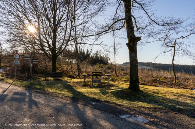 Vesperinsel am Wanderparkplatz Heinsberger Hochheide