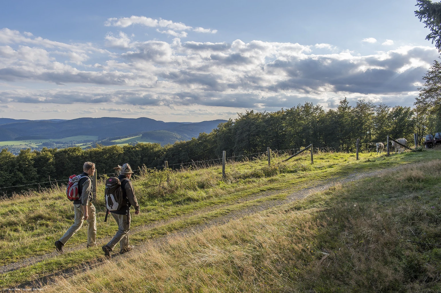 Zwei Wanderer vor toller Aussicht