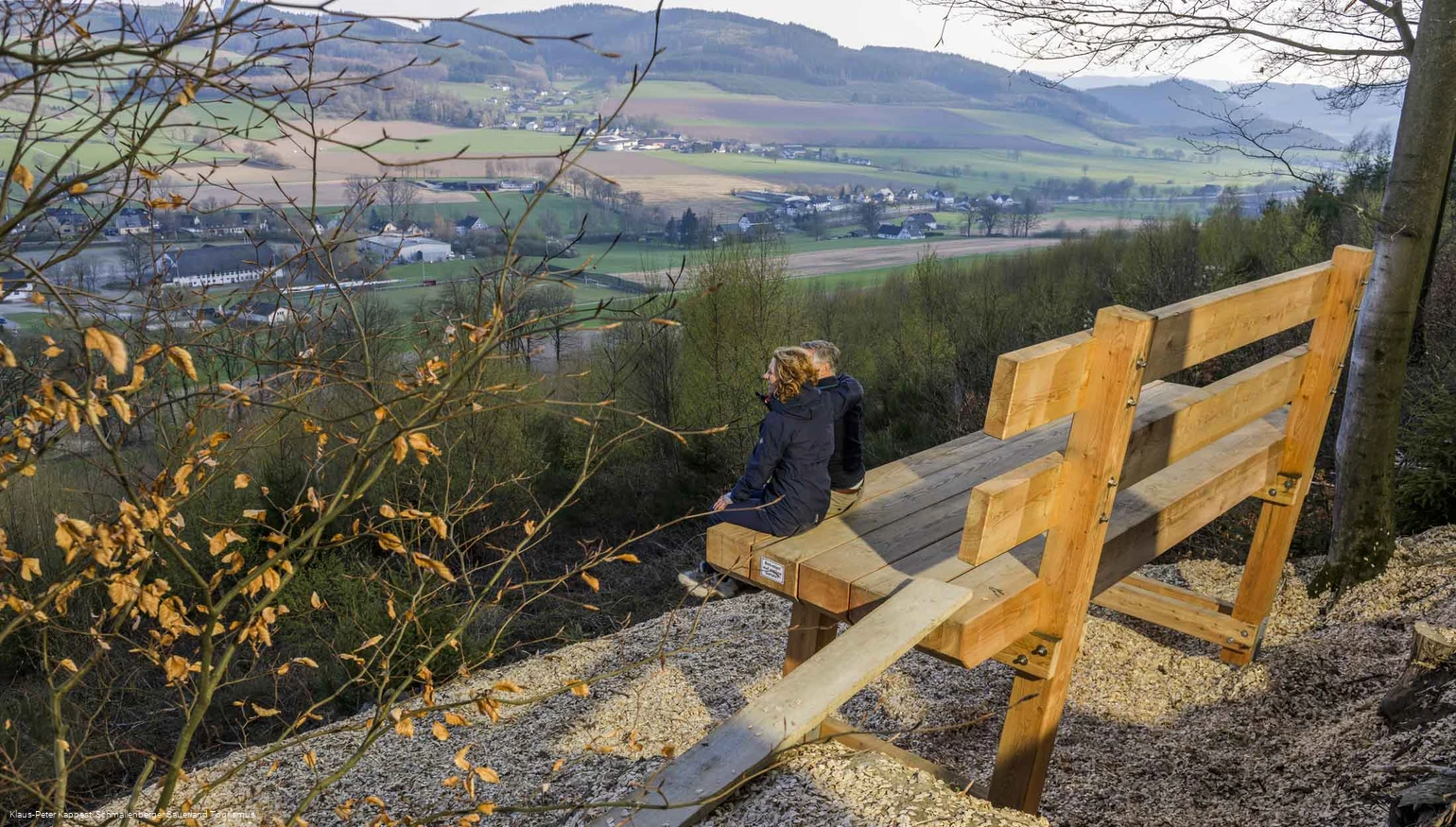 Riesenbank oberhalb von Reiste