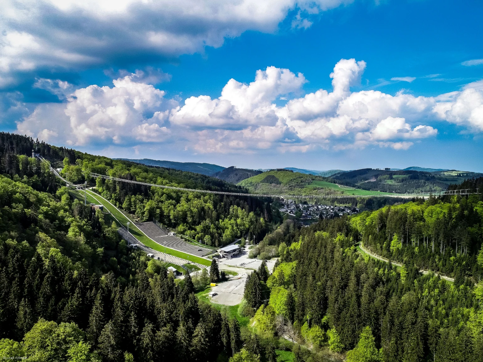 Skywalk Willingen mit Wolkenpanorama