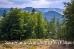 Weotblick auf den Ettelsberg vom Turm auf dem Gelände der Schwalenburg