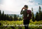 Fernblick hinter Schlossbergalm auf dem Sauerland-Höhenflug