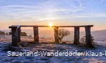 Sonnenuntergang am Aussichtspunkt auf dem Osterkopf