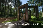 Skulptur "Kein leichtes Spiel" am Rothaarsteig