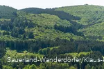Blick auf die Himmelssäulen aus der Ferne