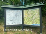 Informationstafel zu den Wanderwegen in und um Hoheleye.