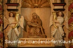 Blick auf den die Pietà aus dem 15. Jahrhundert